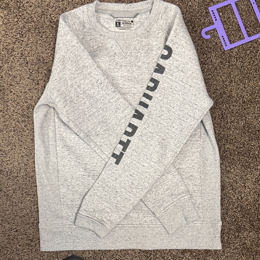 Carhartt Heather Gray Women's Crew Neck Sweater
